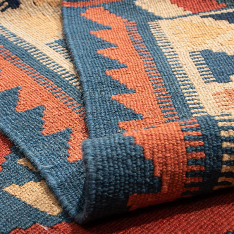 Kelim Carpet - orientalisk matta - 200 x 153 cm - rost