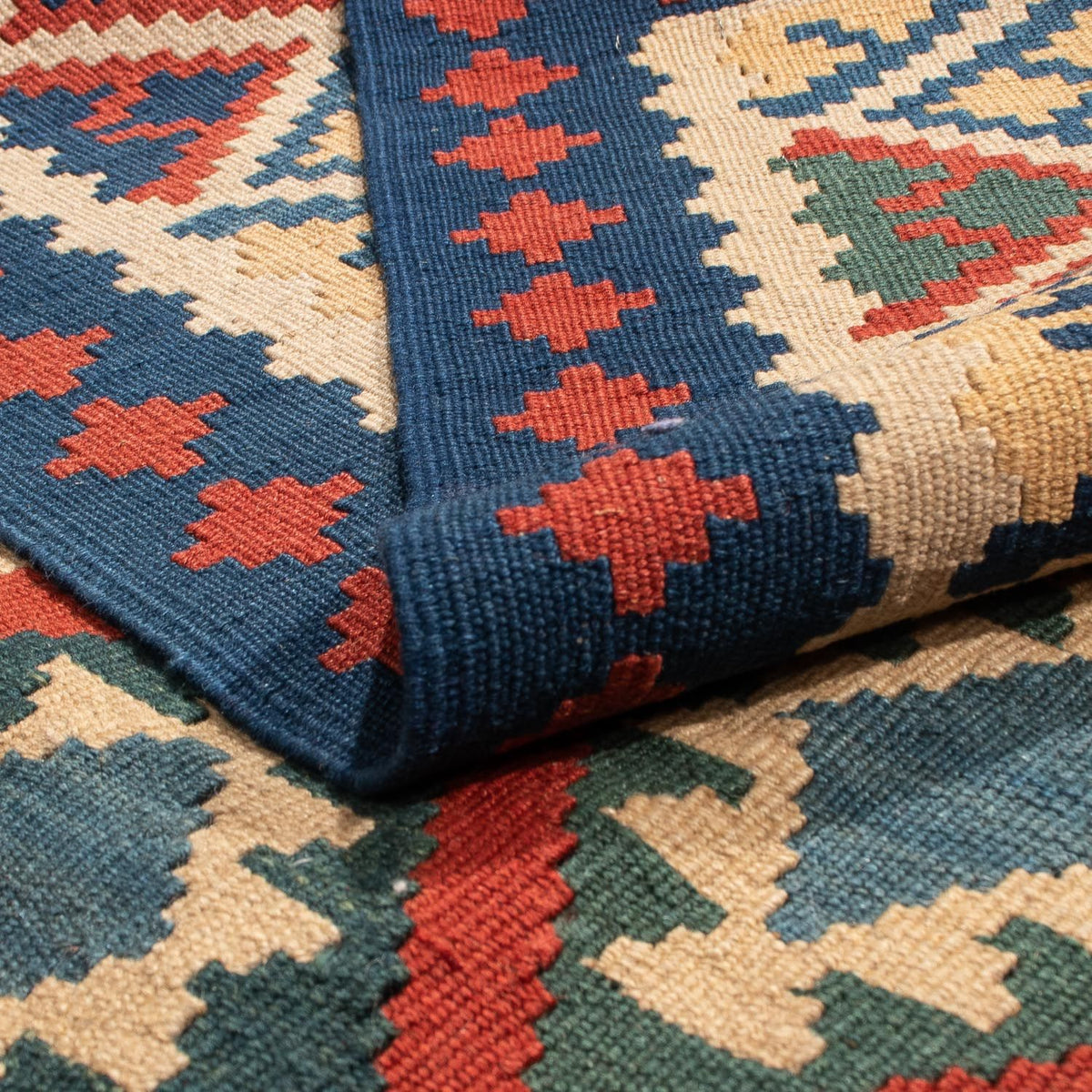 Kelim Carpet - orientalisk matta - 200 x 152 cm - flerfärgad