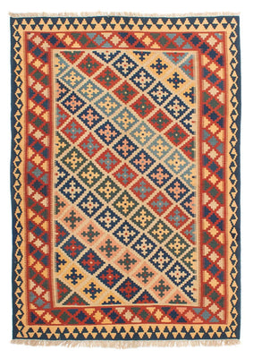 Kelim Carpet - orientalisk matta - 221 x 164 cm - flerfärgad