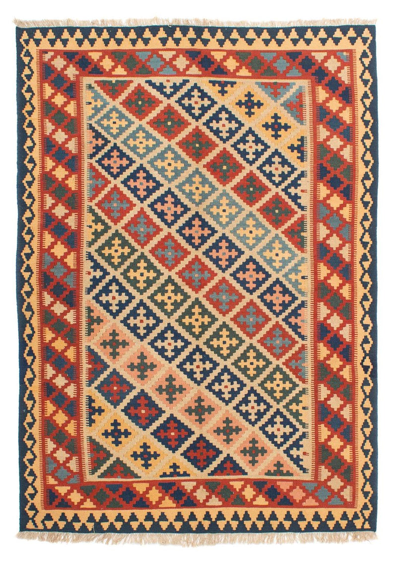 Kelim Carpet - orientalisk matta - 221 x 164 cm - flerfärgad