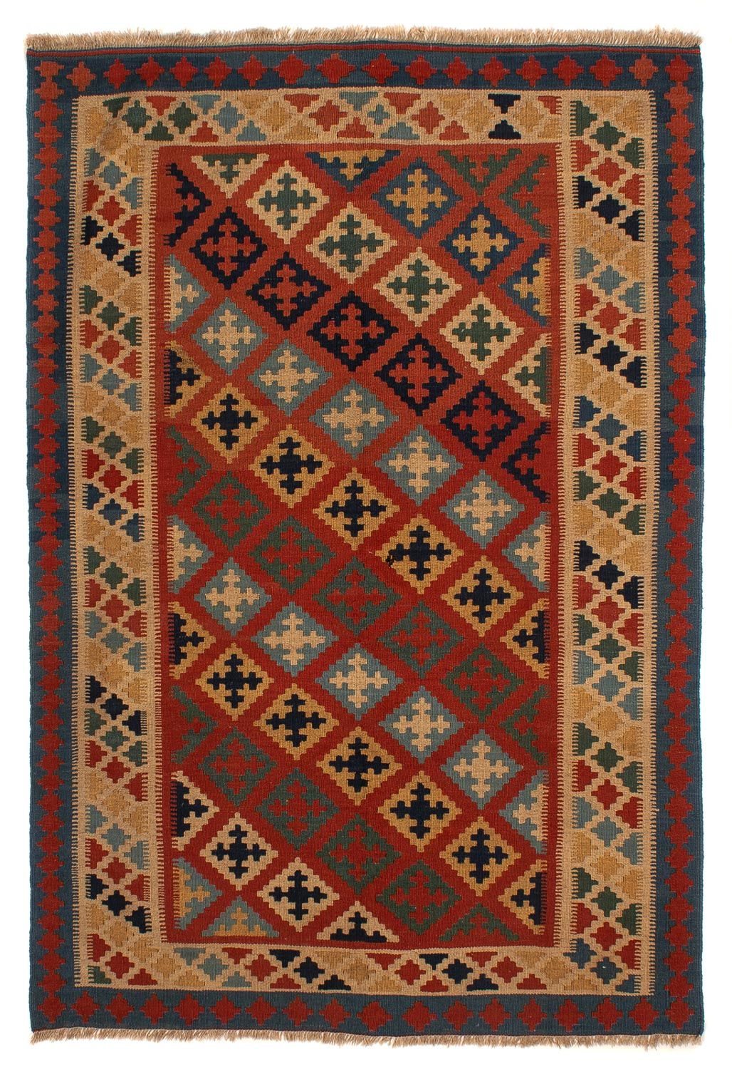 Kelim Carpet - orientalisk matta - 210 x 158 cm - flerfärgad
