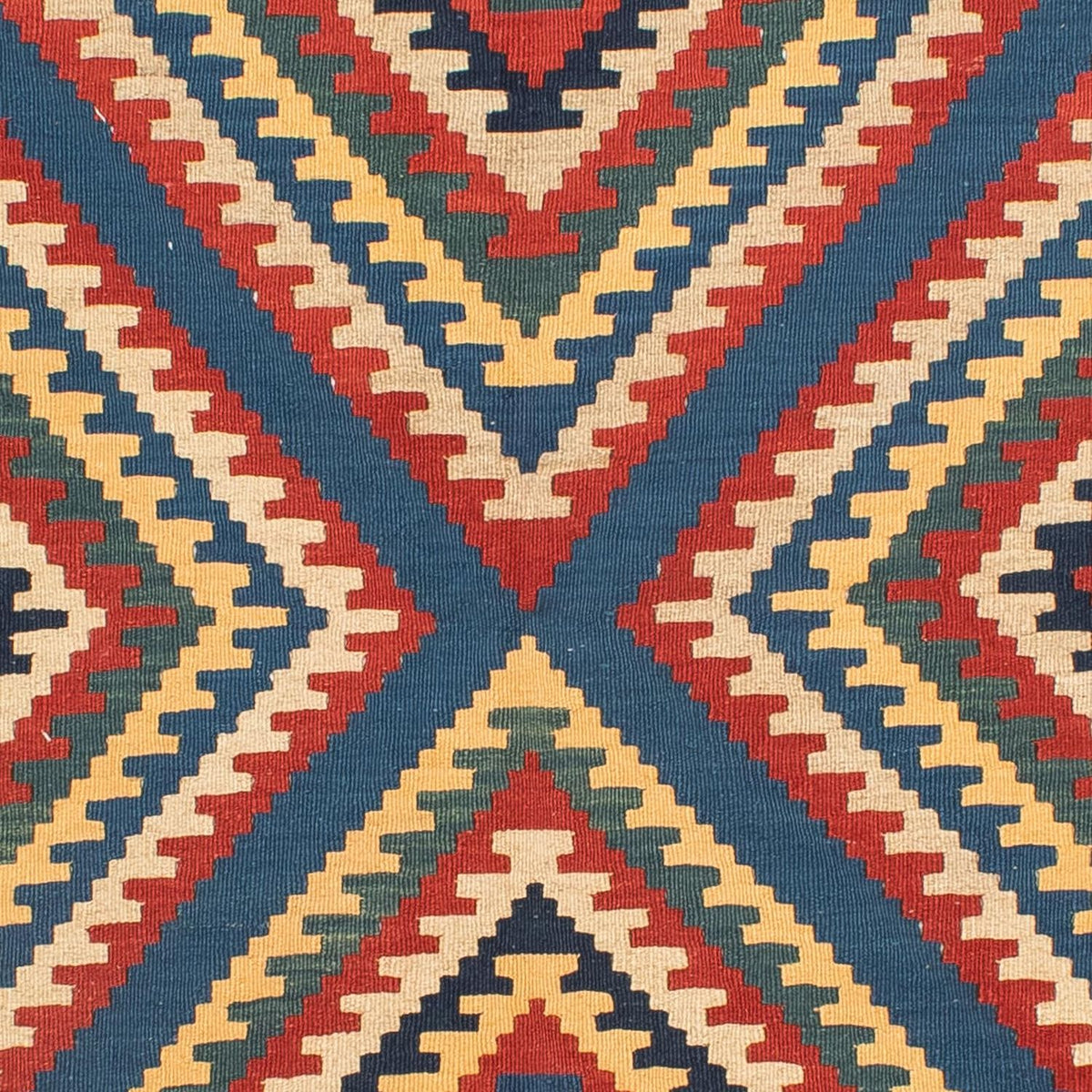 Kelim Carpet - orientalisk matta - 217 x 153 cm - flerfärgad