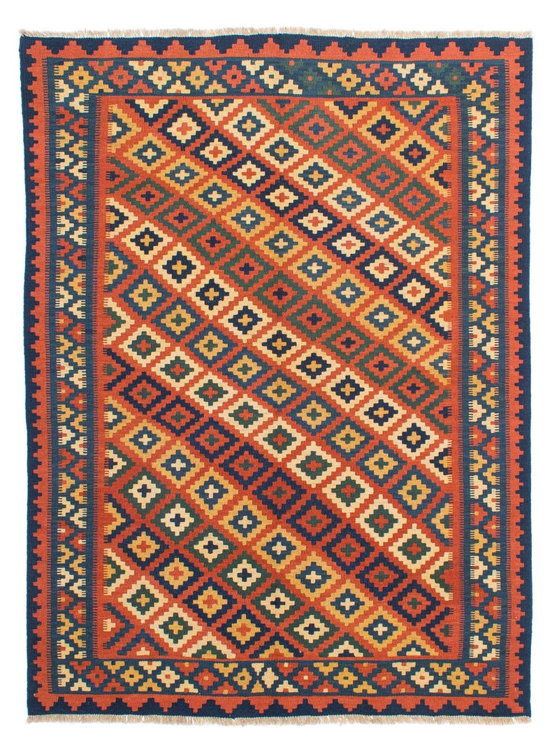 Kelim Carpet - orientalisk matta - 202 x 153 cm - flerfärgad