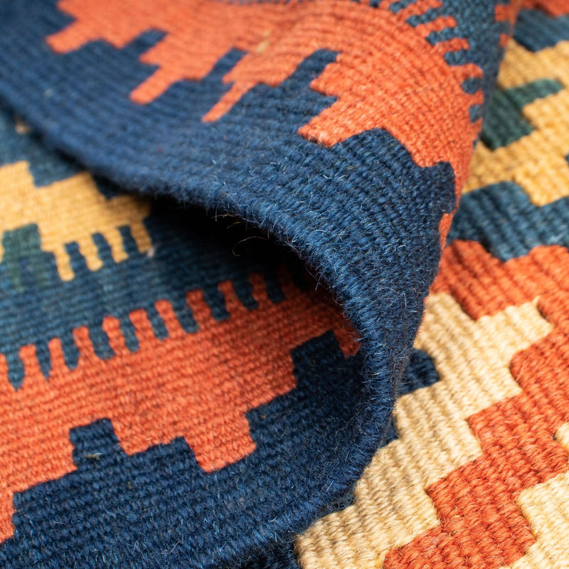 Kelim Carpet - orientalisk matta - 202 x 153 cm - flerfärgad