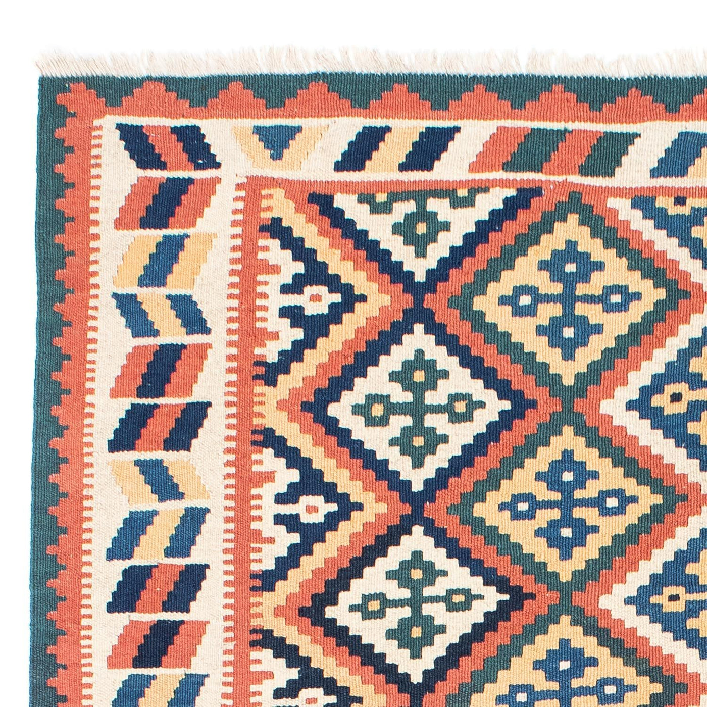 Kelim Carpet - orientalisk matta - 191 x 153 cm - beige