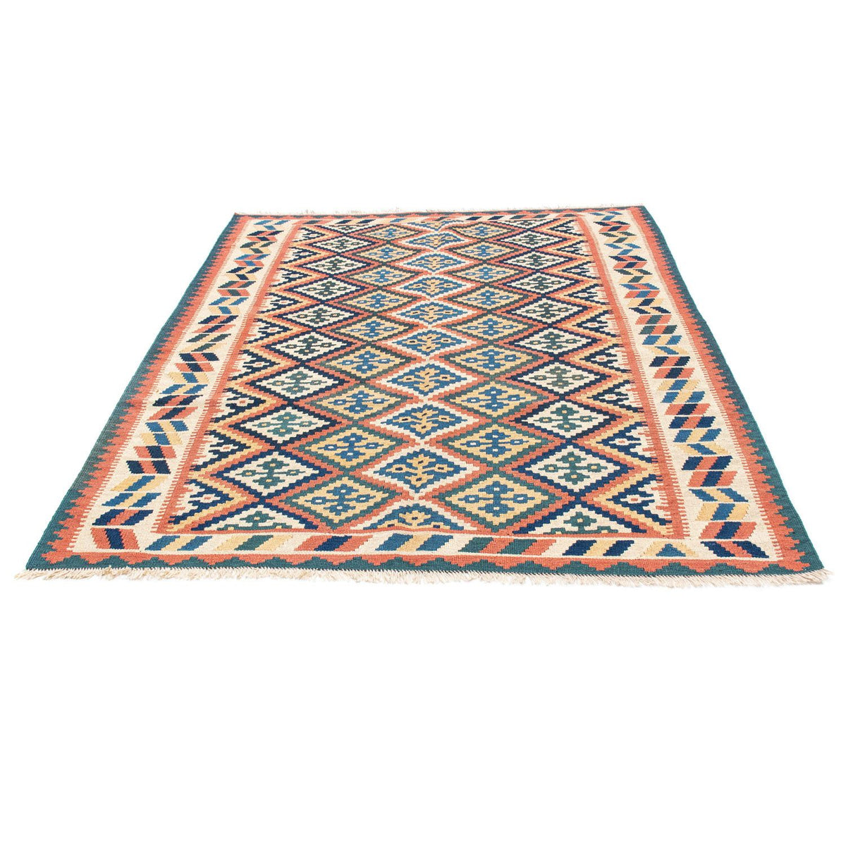 Kelim Carpet - orientalisk matta - 191 x 153 cm - beige
