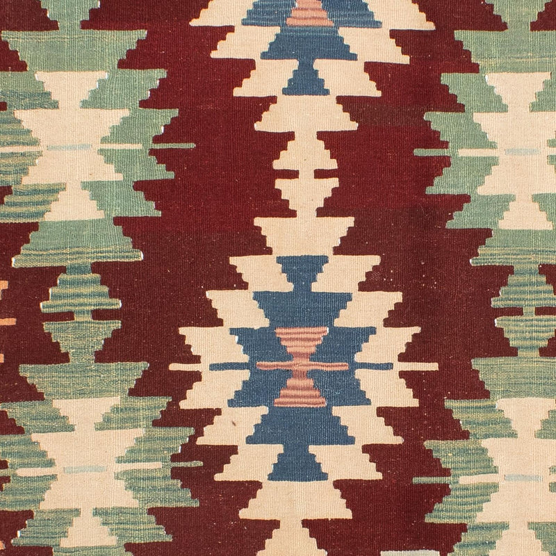 Kelim Carpet - orientalisk matta - 265 x 190 cm - mörkröd