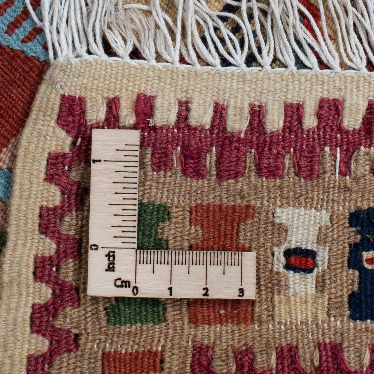 Kelim Carpet - orientalisk matta - 158 x 108 cm - ljusbrun