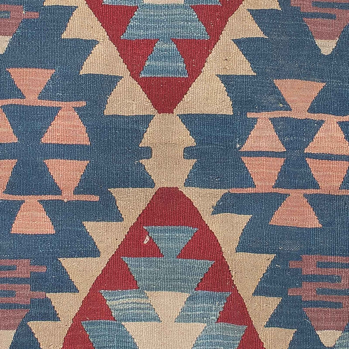 Kelim Carpet - orientalisk matta - 160 x 115 cm - blå