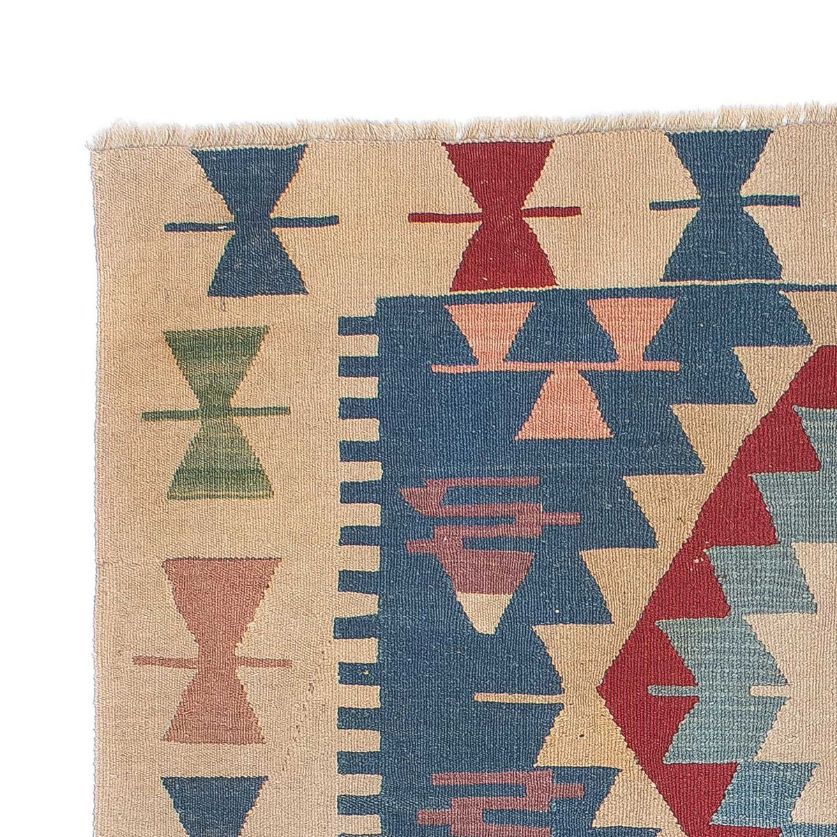 Kelim Carpet - orientalisk matta - 160 x 115 cm - blå