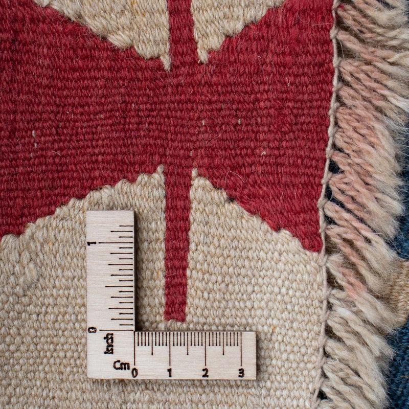 Kelim Carpet - orientalisk matta - 160 x 115 cm - blå