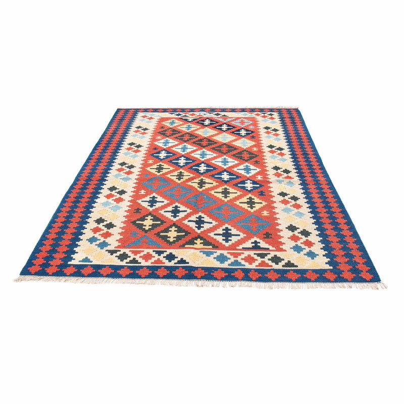 Kelim Carpet - orientalisk matta - 202 x 153 cm - röd