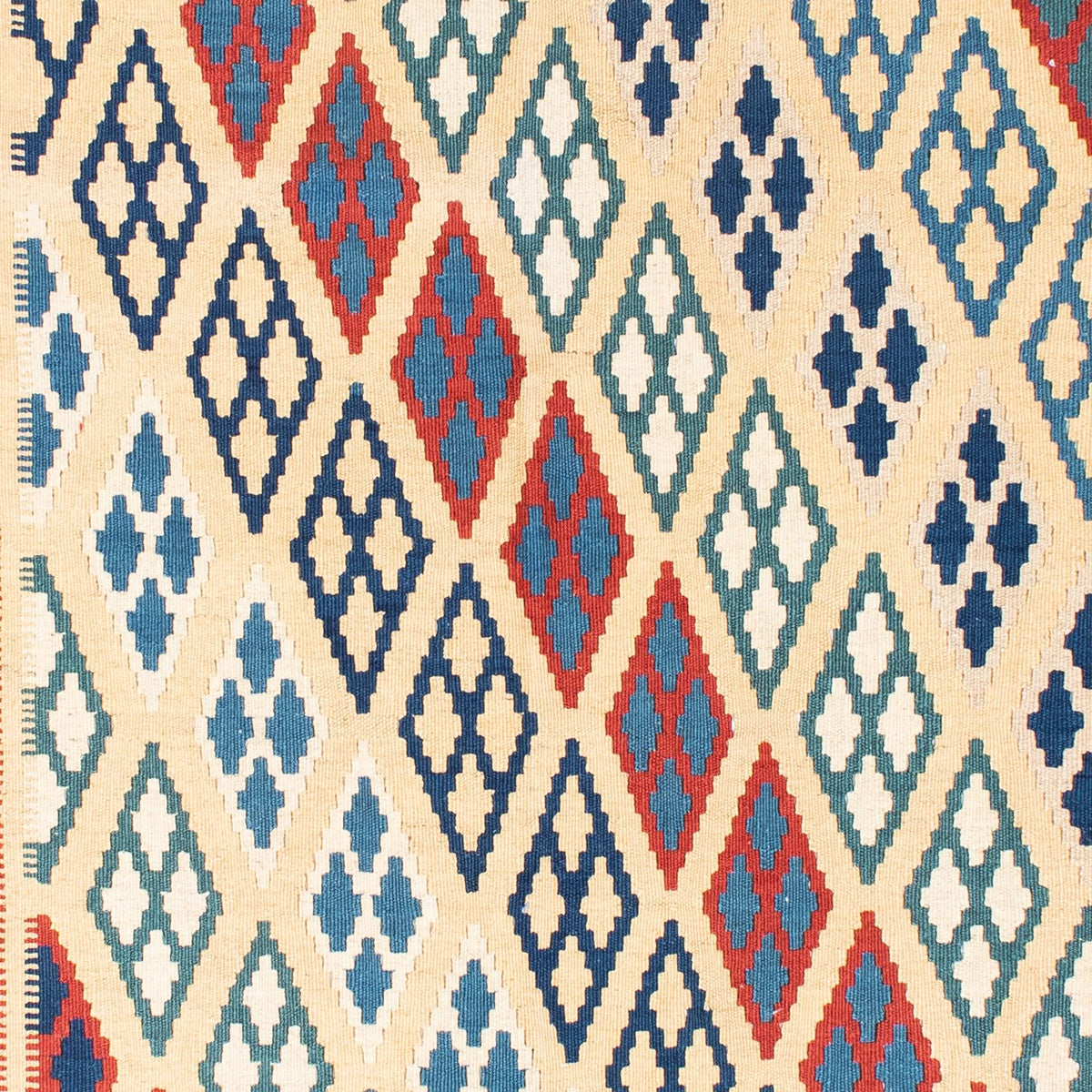 Kelim Carpet - orientalisk matta - 206 x 156 cm - beige