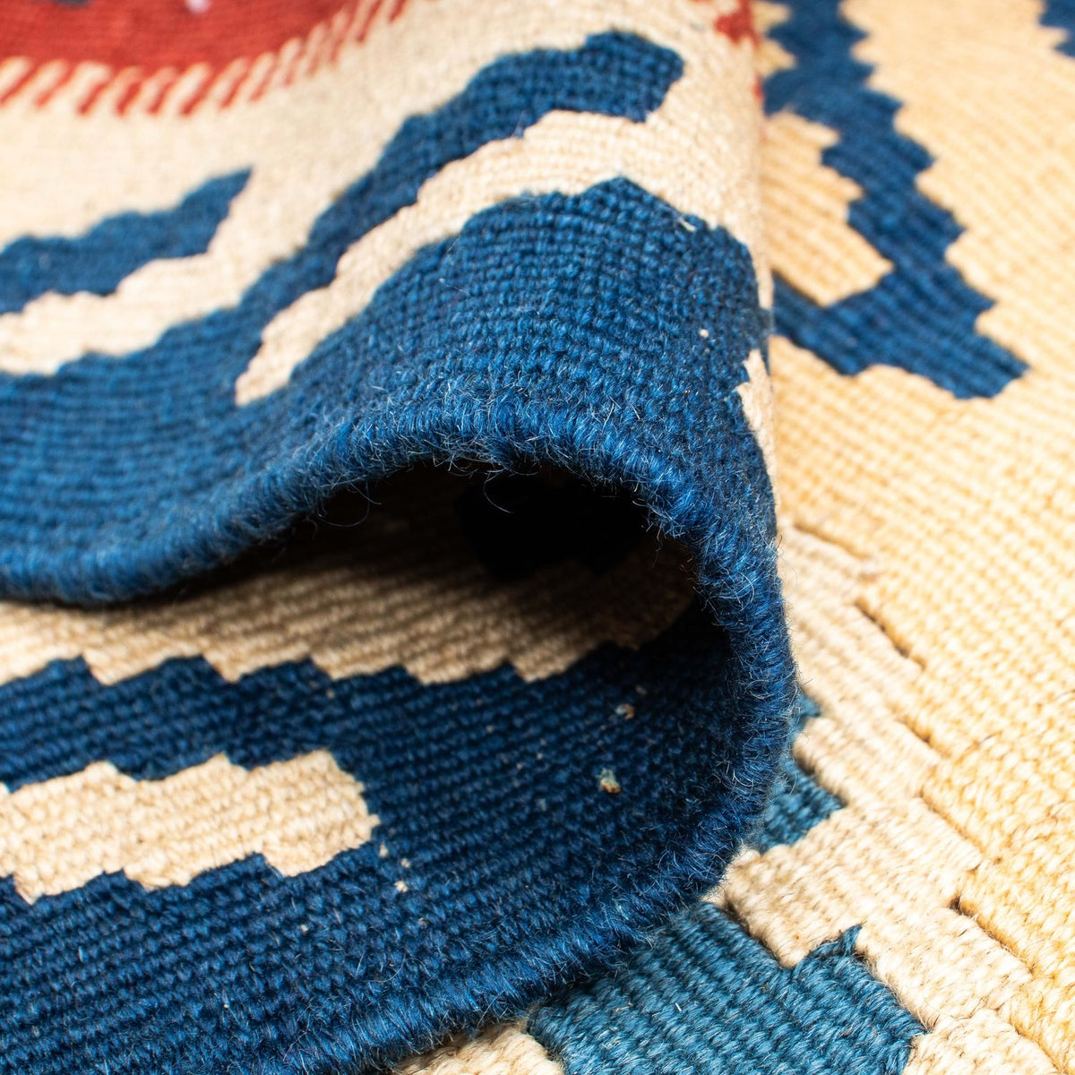 Kelim Carpet - orientalisk matta - 206 x 156 cm - beige