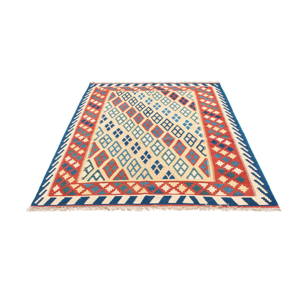 Kelim Carpet - orientalisk matta - 206 x 156 cm - beige