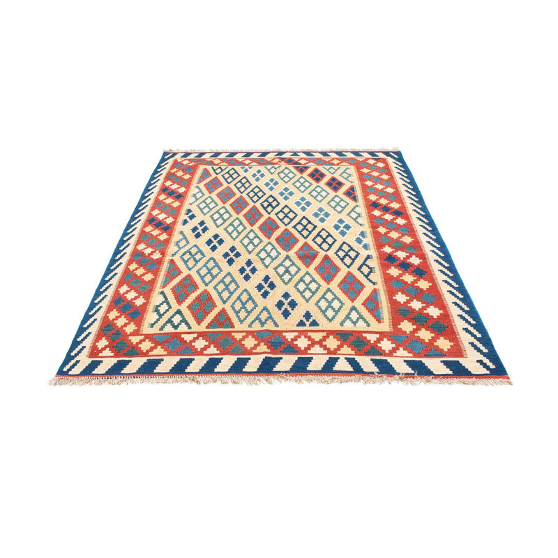 Kelim Carpet - orientalisk matta - 206 x 156 cm - beige