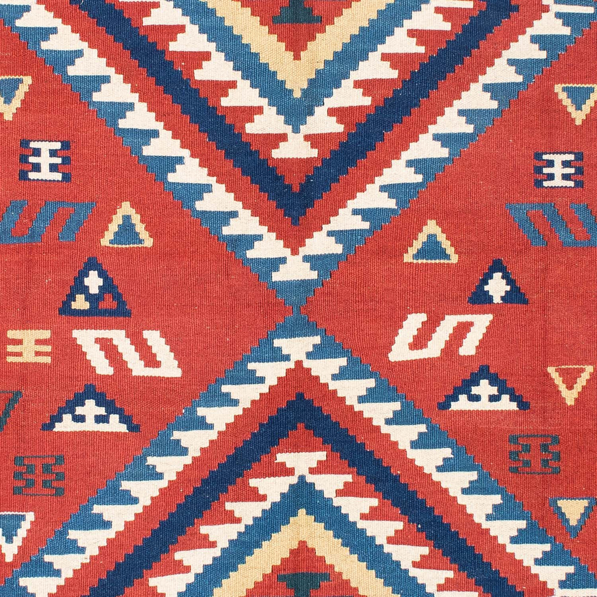 Kelim Carpet - orientalisk matta - 213 x 160 cm - röd