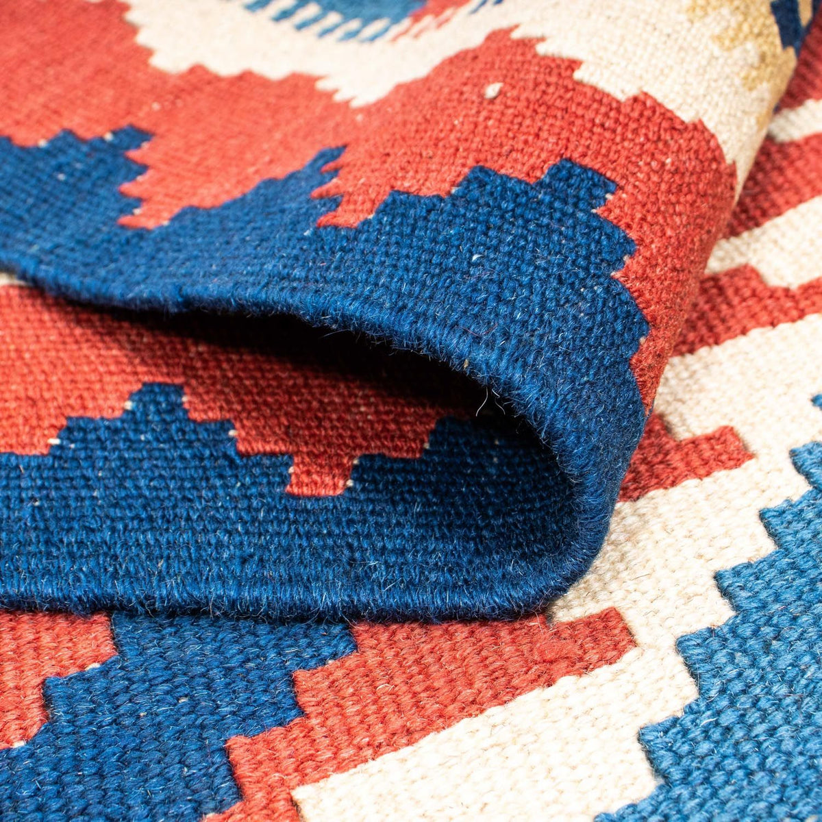 Kelim Carpet - orientalisk matta - 213 x 160 cm - röd