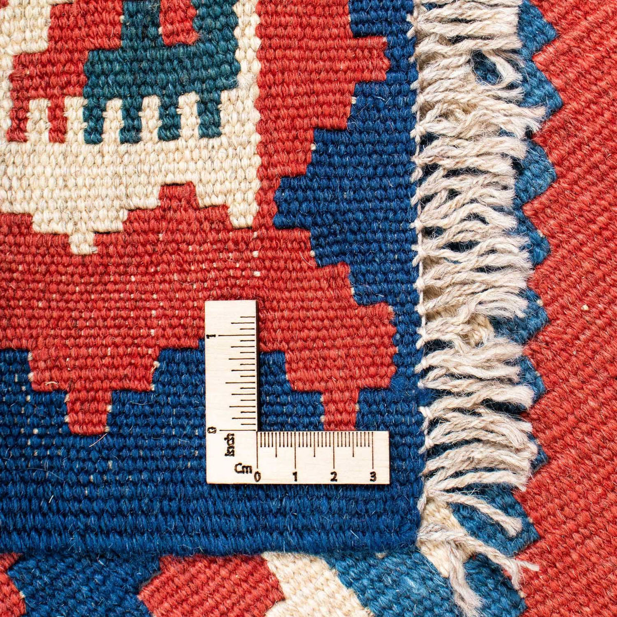 Kelim Carpet - orientalisk matta - 213 x 160 cm - röd