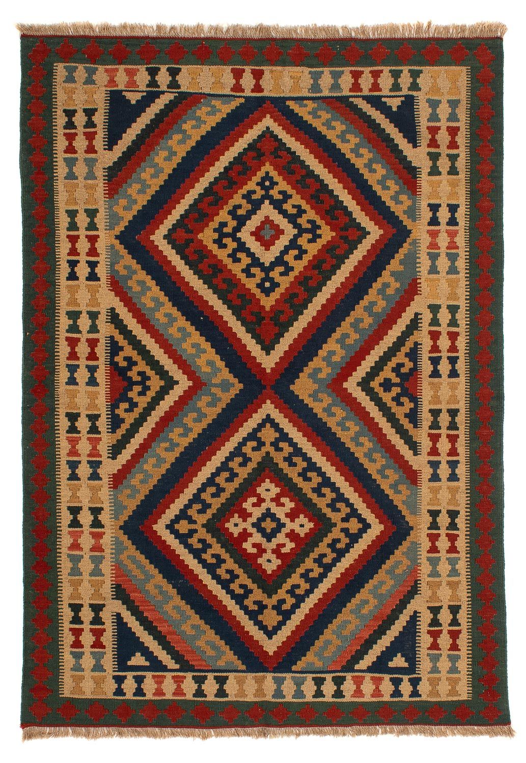 Kelim Carpet - orientalisk matta - 213 x 150 cm - flerfärgad