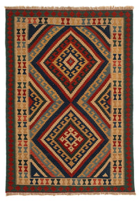 Kelim Carpet - orientalisk matta - 213 x 150 cm - flerfärgad