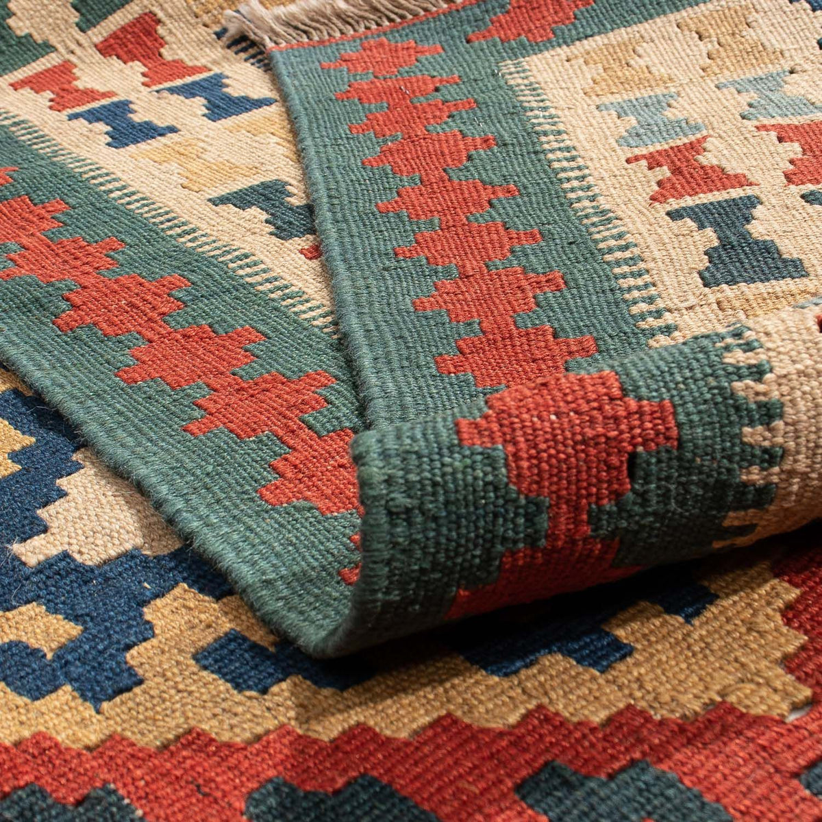 Kelim Carpet - orientalisk matta - 213 x 150 cm - flerfärgad