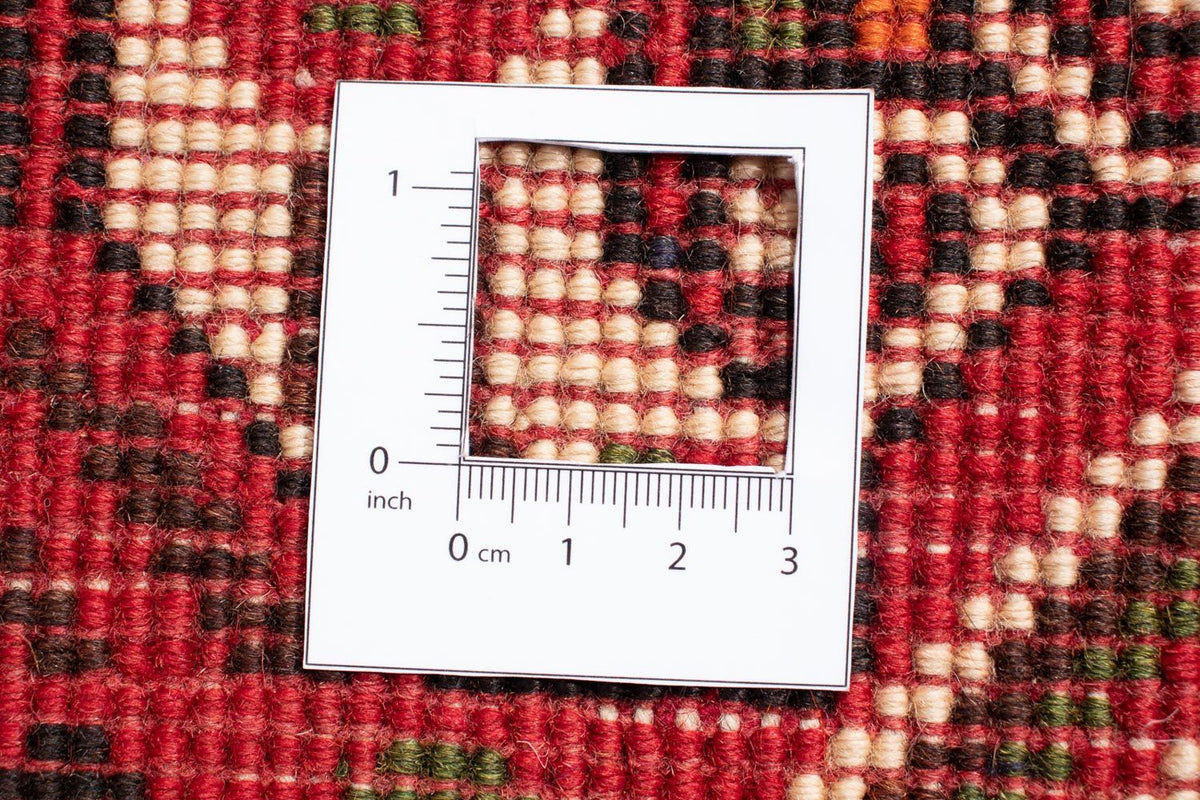 Persisk matta - Nomadic - 290 x 201 cm - mörkröd