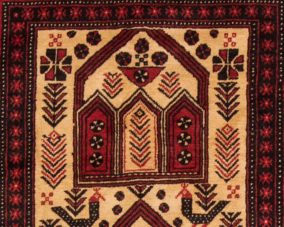 Baluch-matta - 193 x 118 cm - röd