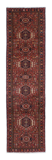 Runner Persisk matta - Nomadic - 297 x 79 cm - mörkröd