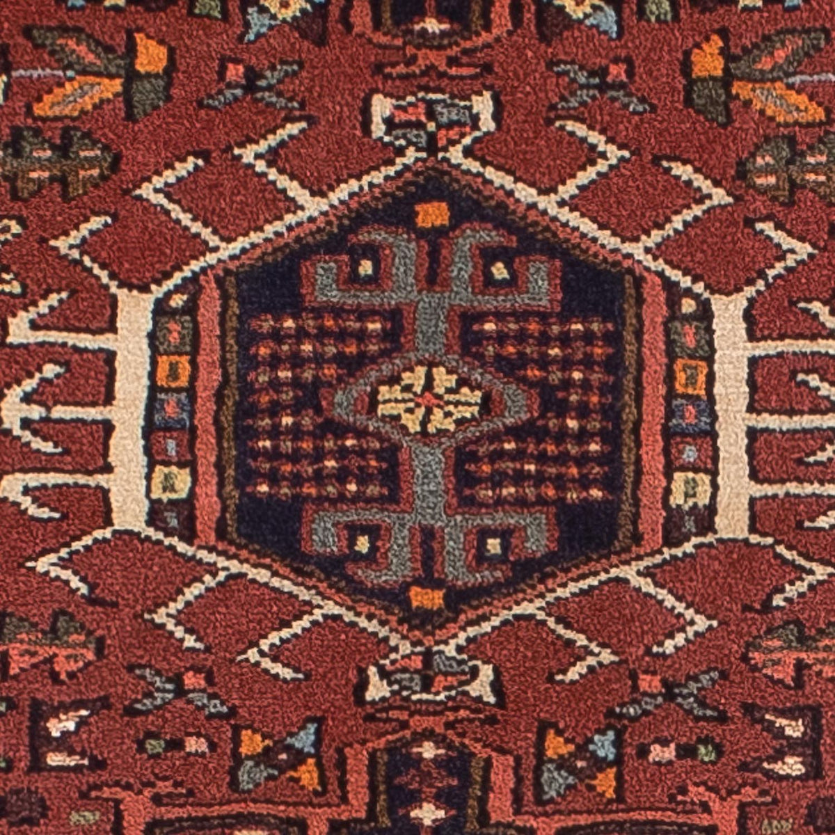 Runner Persisk matta - Nomadic - 297 x 79 cm - mörkröd