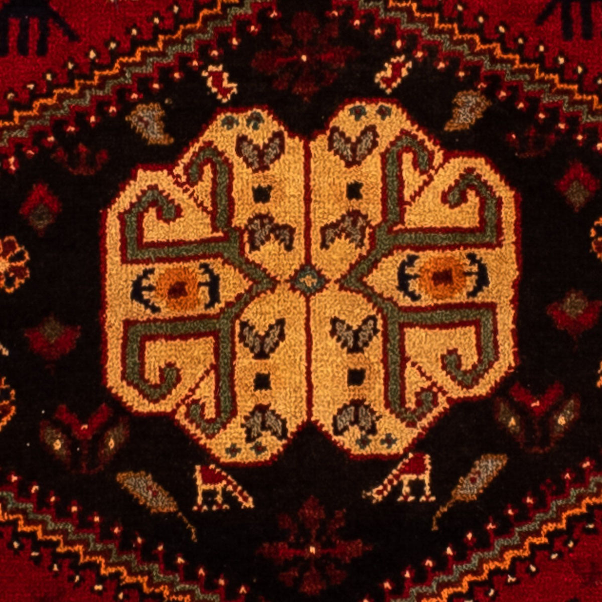 Persisk matta - Nomadic - 310 x 201 cm - mörkröd