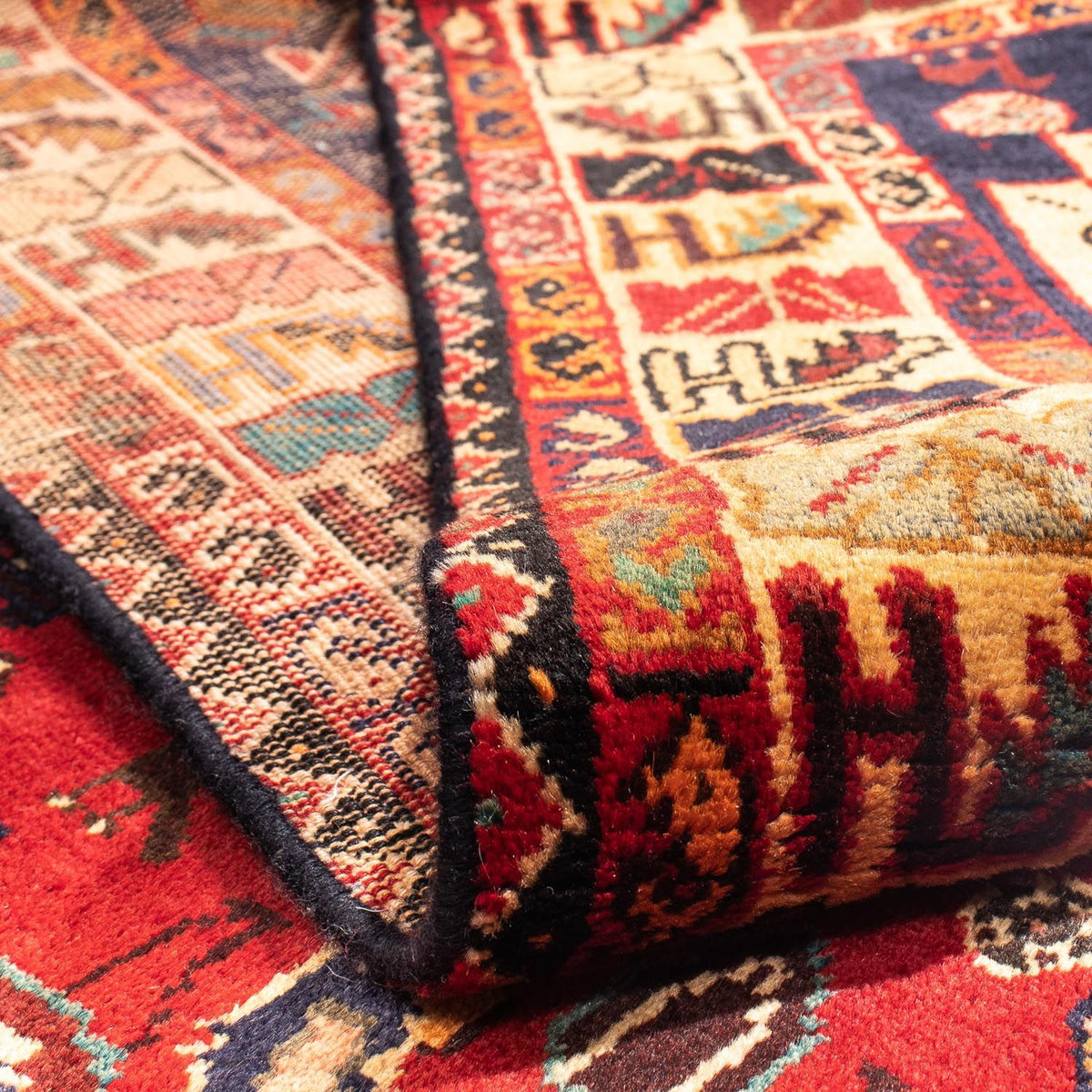 Persisk matta - Nomadic - 310 x 201 cm - mörkröd