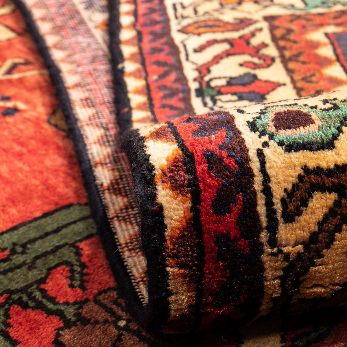 Persisk matta - Nomadic - 302 x 219 cm - mörkröd