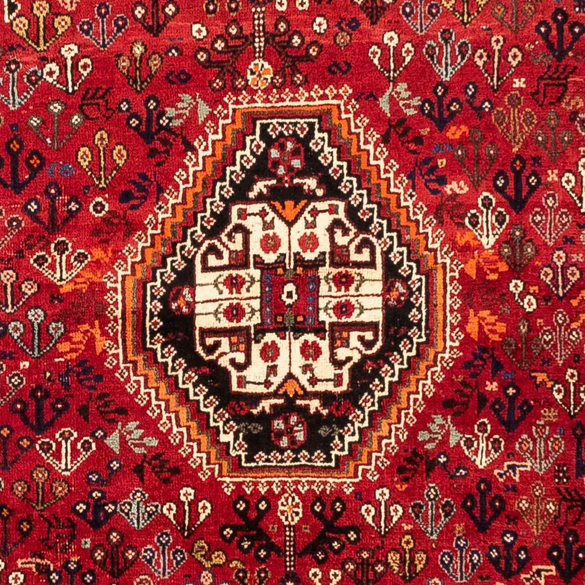 Persisk matta - Nomadic - 251 x 176 cm - mörkröd