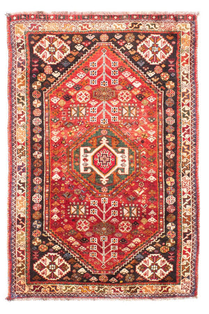 Persisk matta - Nomadic - 171 x 110 cm - mörkröd