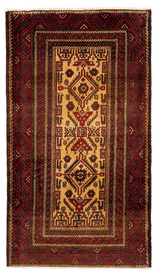 Runner Baluch-matta - 202 x 113 cm - röd