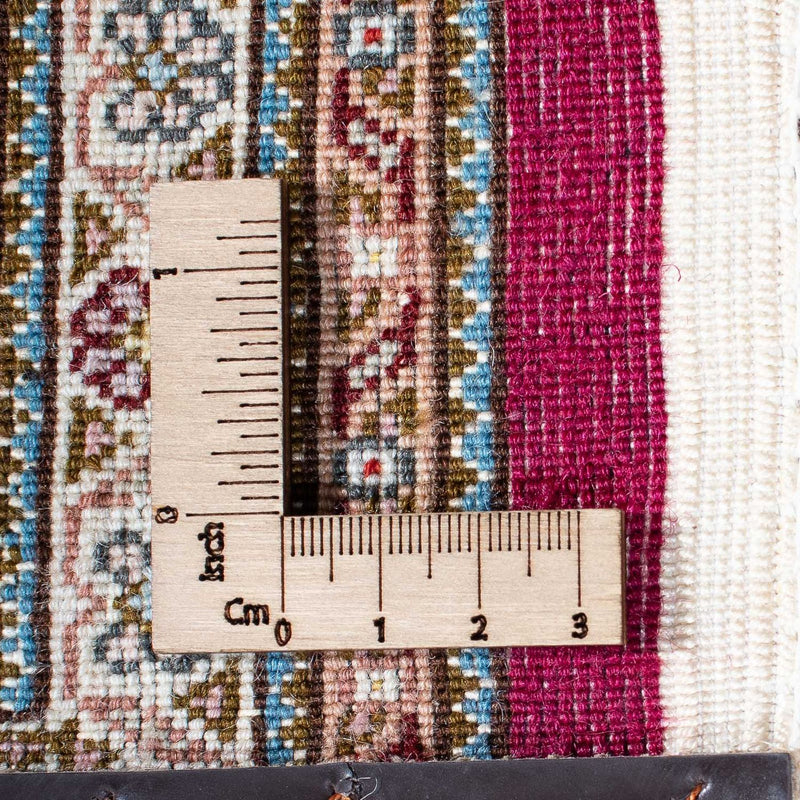 Persisk matta - Tabriz - 208 x 150 cm - mörkröd