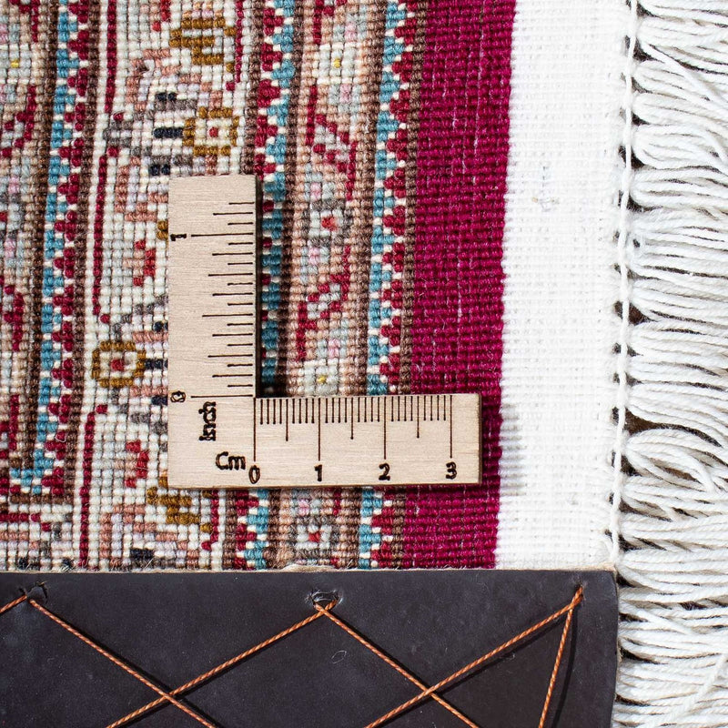 Persisk matta - Tabriz - 209 x 153 cm - mörkröd