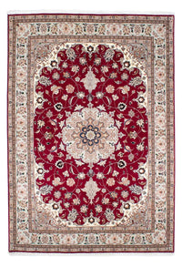Persisk matta - Tabriz - Royal - 238 x 166 cm - mörkröd