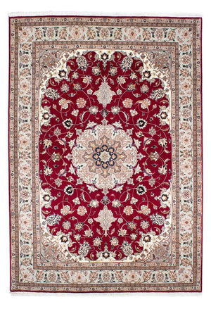 Persisk matta - Tabriz - Royal - 238 x 166 cm - mörkröd