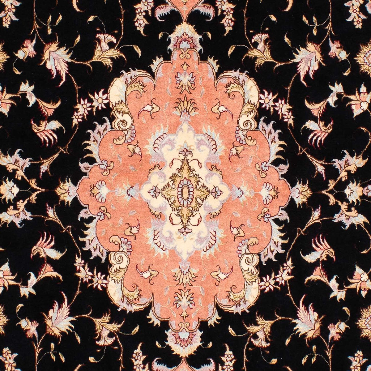 Persisk matta - Tabriz - Royal - 238 x 170 cm - mörkblå