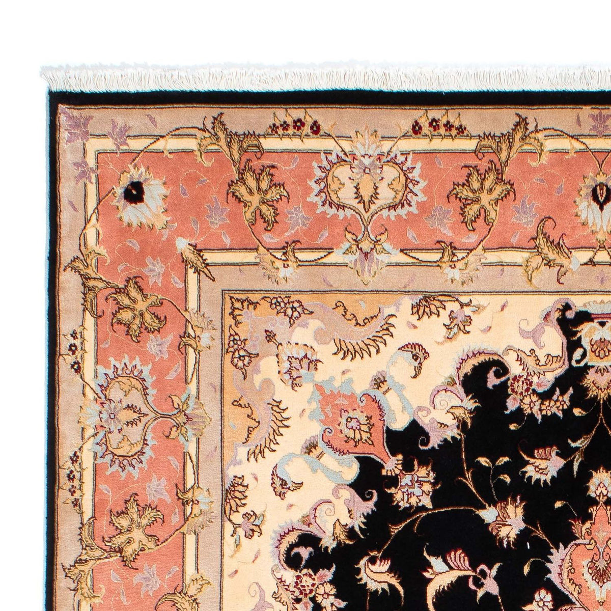 Persisk matta - Tabriz - Royal - 238 x 170 cm - mörkblå