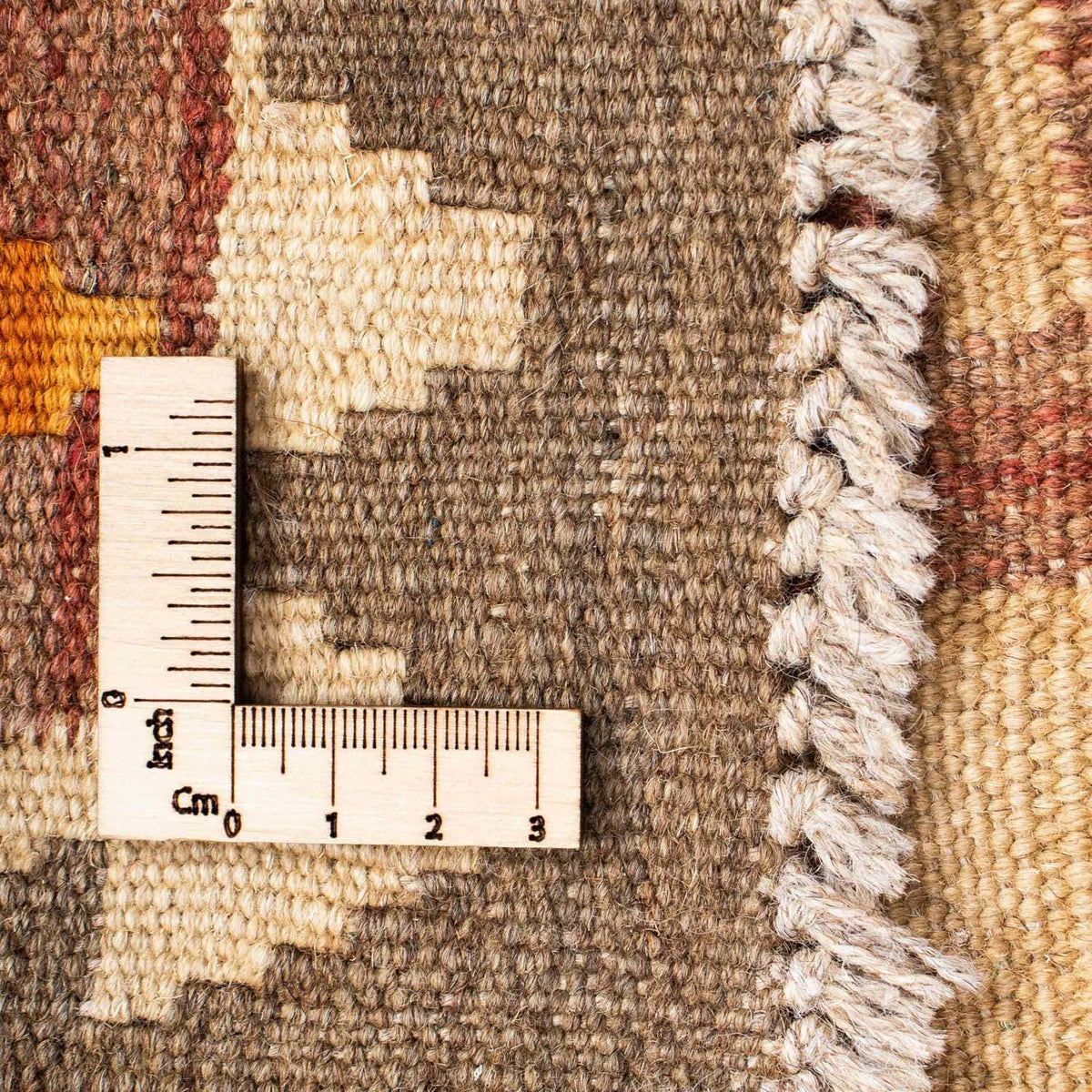 Runner Kelim Carpet - orientalisk matta - 194 x 63 cm - beige
