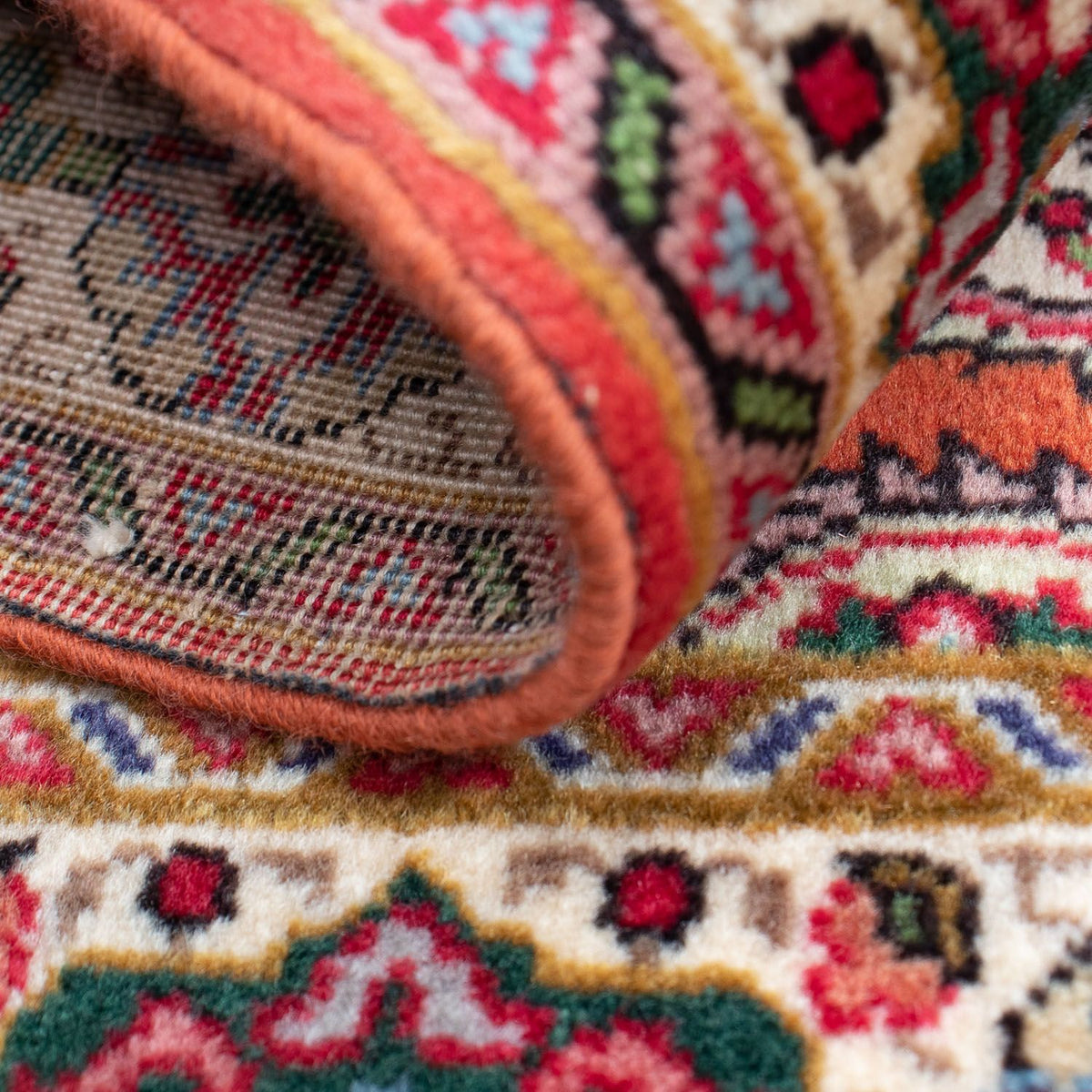 Persisk matta - Tabriz - 84 x 61 cm - rost