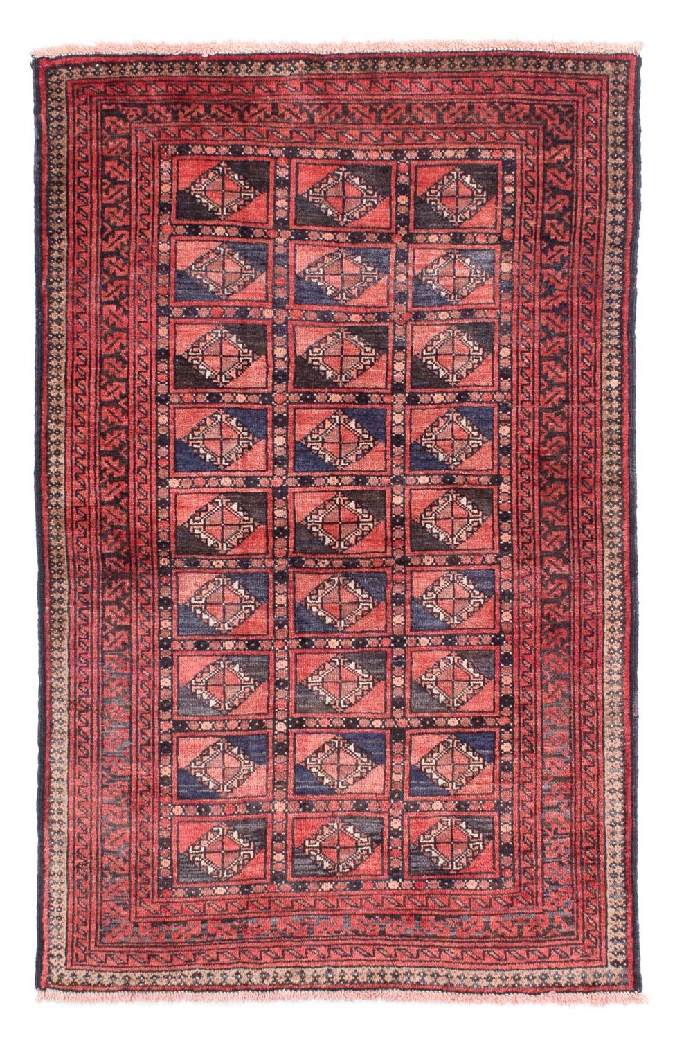 Baluch-matta - 151 x 91 cm - ljusröd