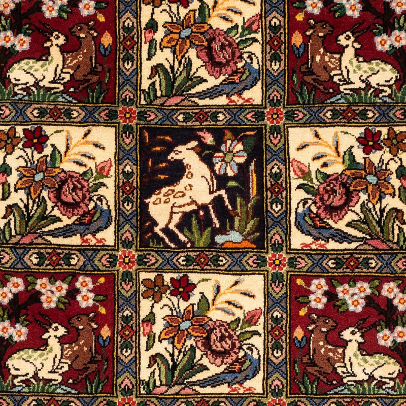 Persisk matta - Nomadic - 160 x 108 cm - mörkröd