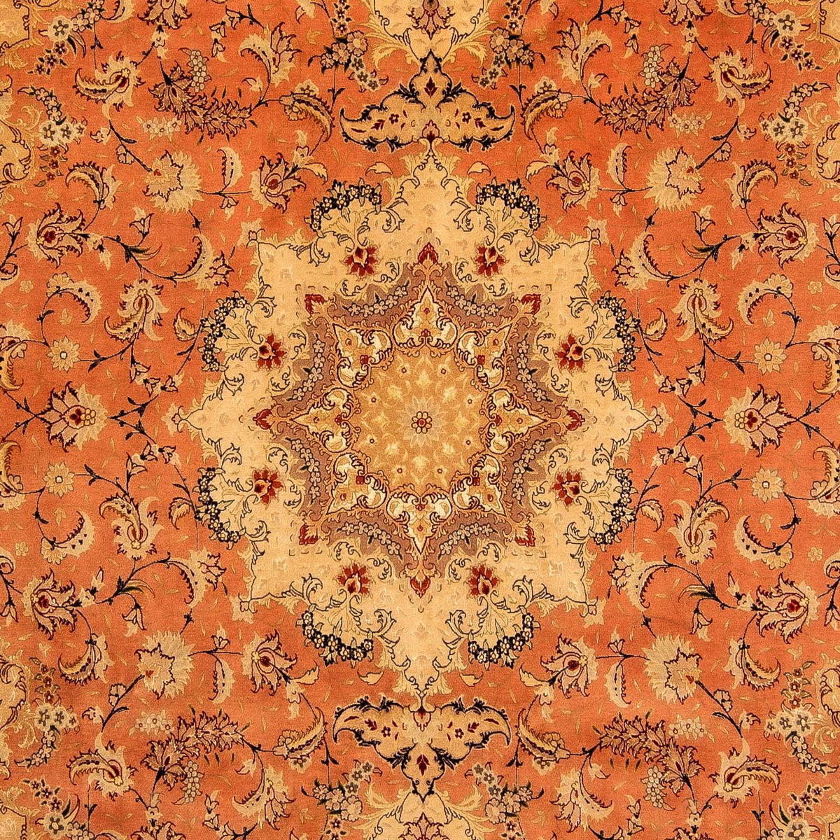 Persisk matta - Tabriz - Royal - 353 x 246 cm - rost
