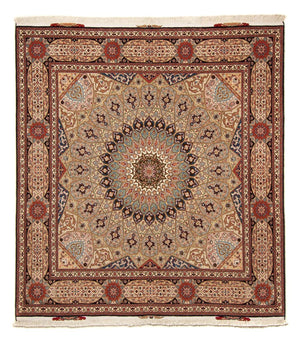 Persisk matta - Tabriz - Royal kvadrat  - 206 x 204 cm - flerfärgad