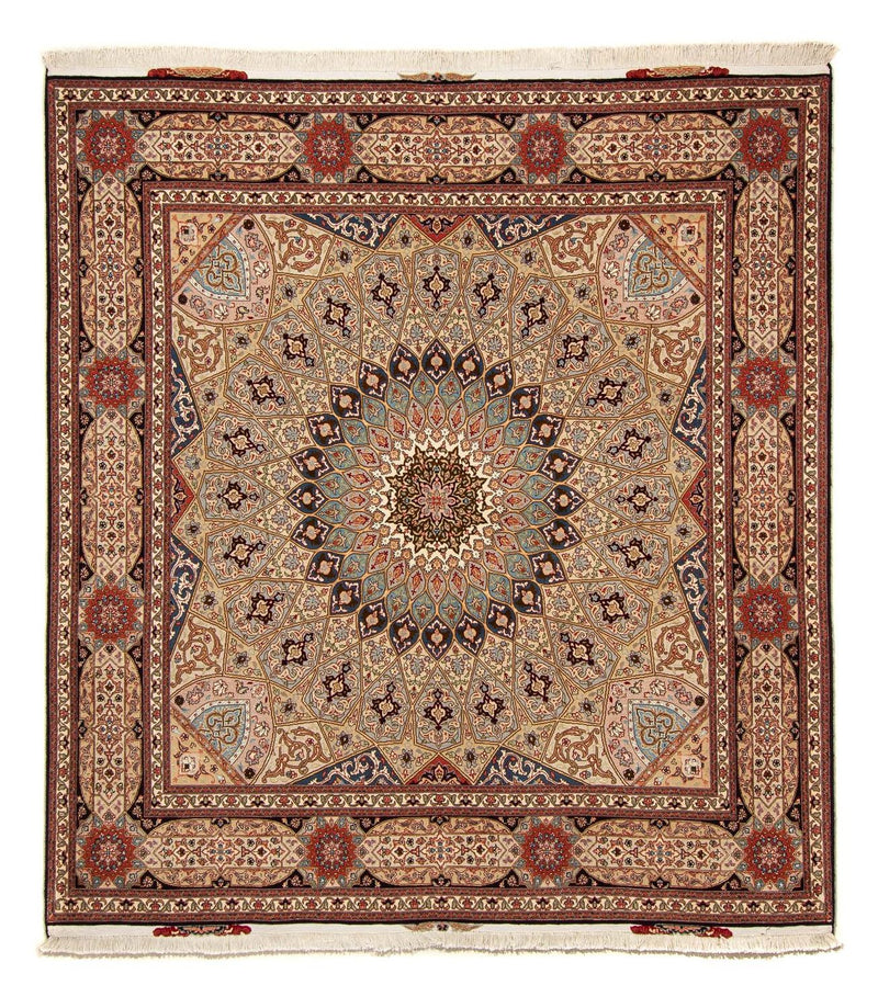 Persisk matta - Tabriz - Royal kvadrat  - 206 x 204 cm - flerfärgad