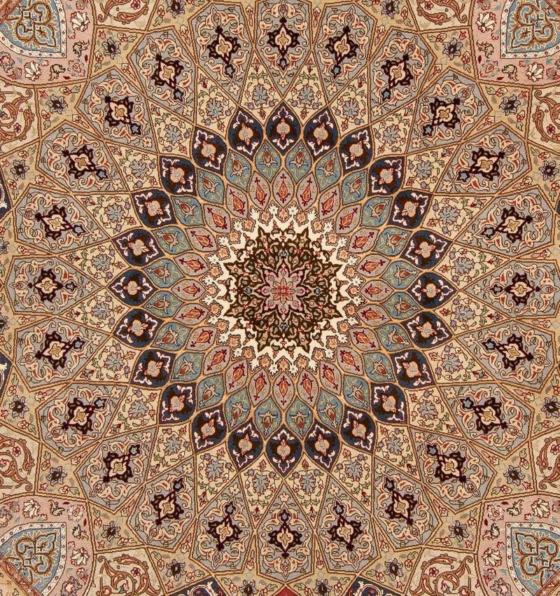 Persisk matta - Tabriz - Royal kvadrat  - 206 x 204 cm - flerfärgad